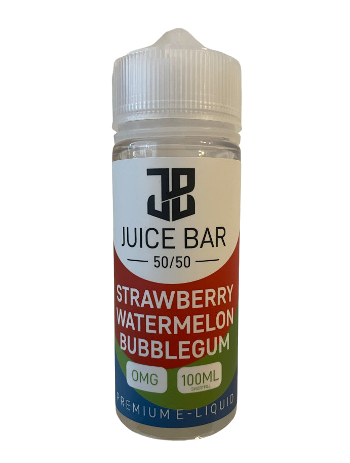 Juice Bar E-liquid 100ml 50/50 Strawberry Watermelon Bubblegum