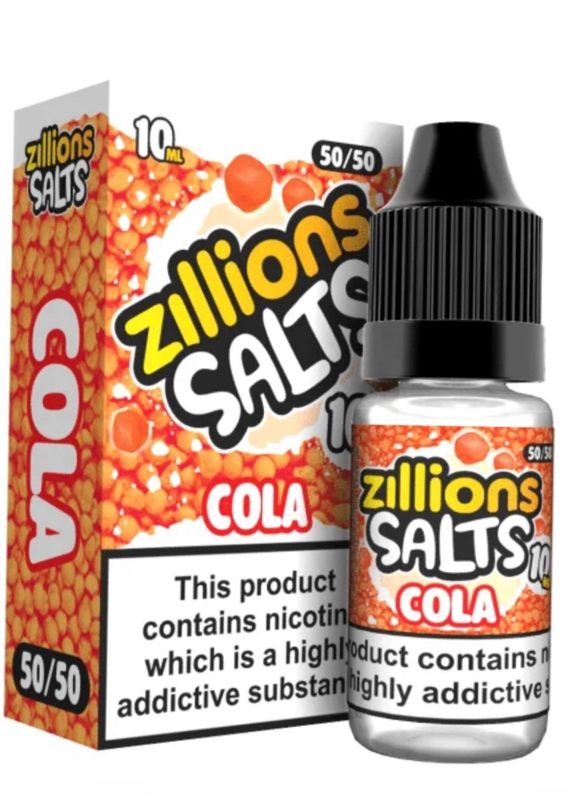 Cola Zillions 10ml Nic Salt 20mg