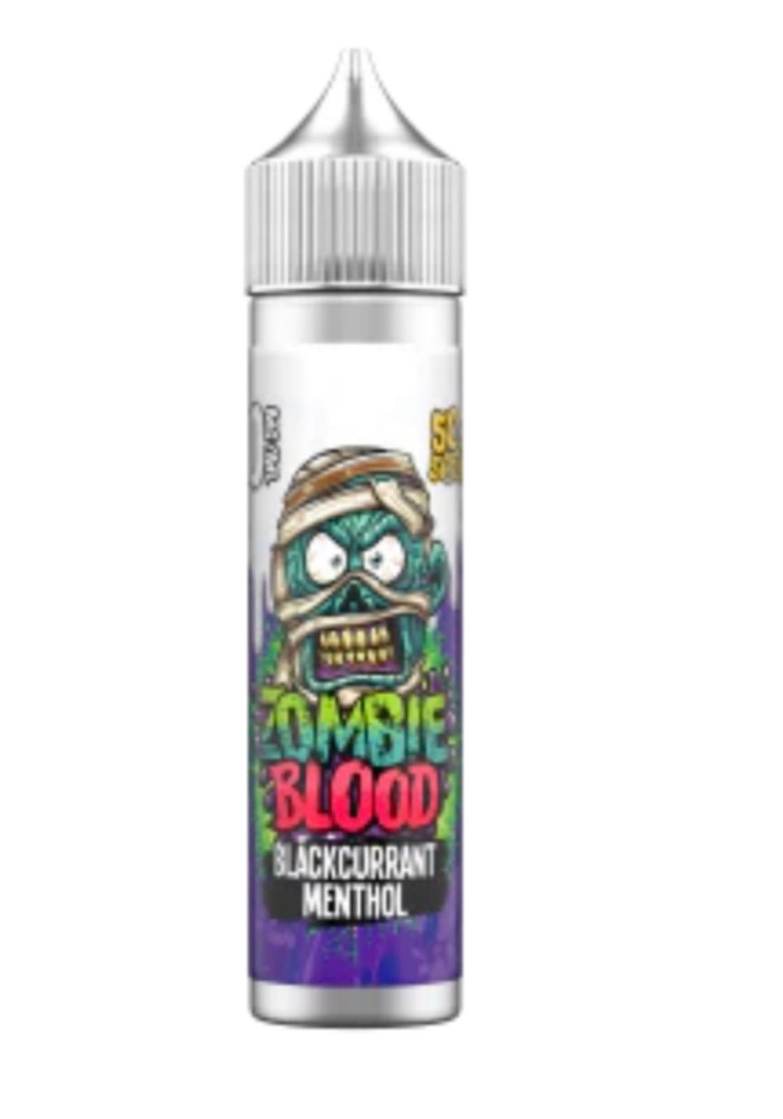 Blackcurrant Menthol Zombie Blood E-liquid 50ml Shortfill