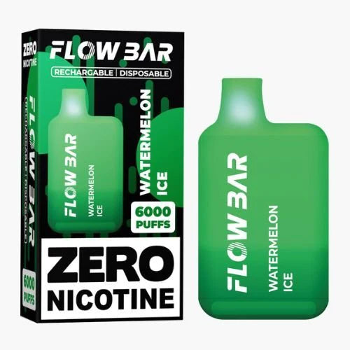 Watermelon Ice Flow Bar 6000 0% Nicotine Disposable Vape