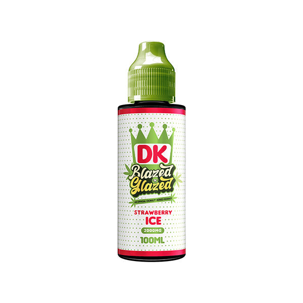 DK BLAZED N GLAZED 120ML CBD E-LIQUID 2000MG STRAWBERRY ICE